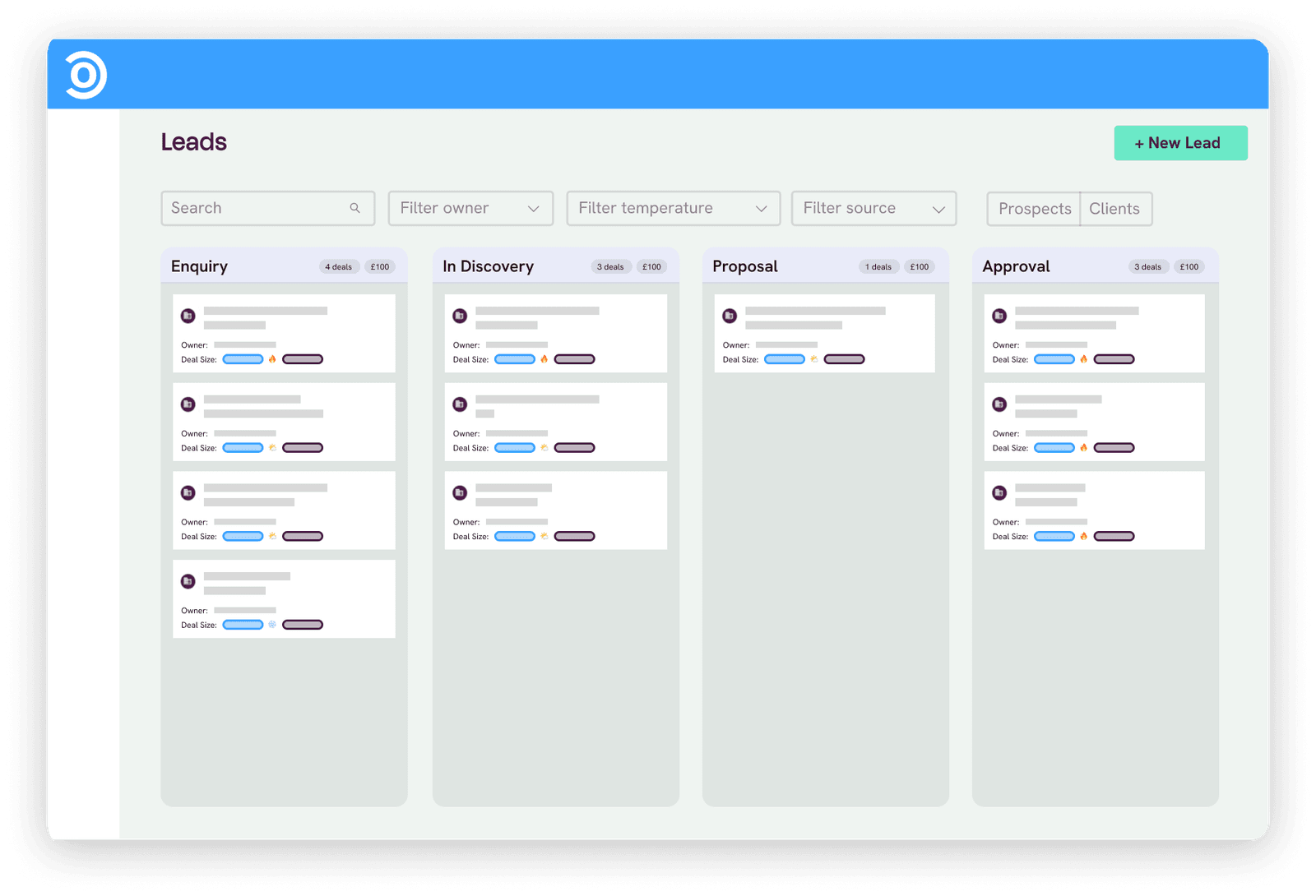The Socket leads pipeline with deal cards across stages
